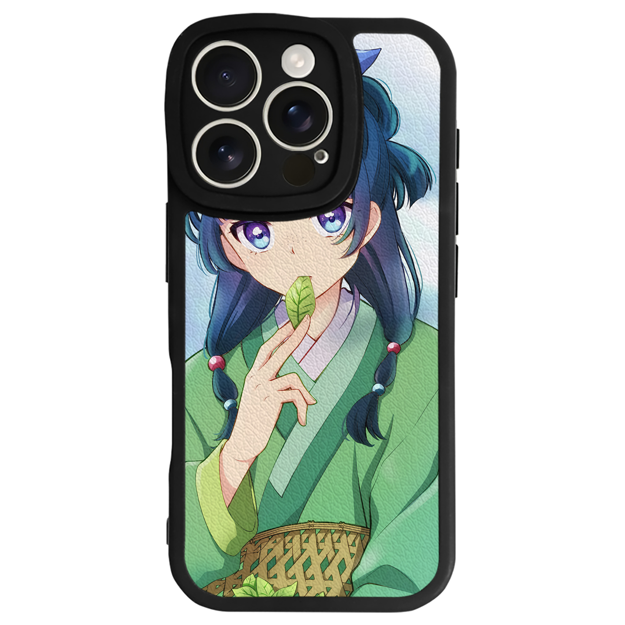 （画像用） 薬屋のひとりごと The Apothecary Diaries 【iPhone 16シリーズ対応】シリコンスマホケース（レザー調） 材質：シリコン